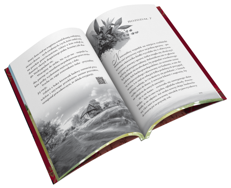 Widok otwartej książki