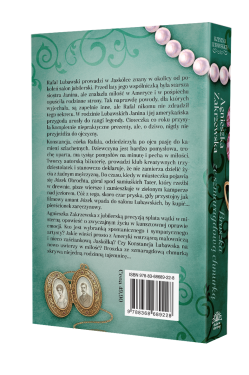 Tył okładki książki, tekst promocyjny książki, kod kreskowy, numer ISBN