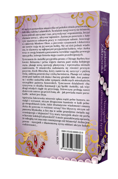 Tył okładki książki, tekst promocyjny książki, kod kreskowy, numer ISBN