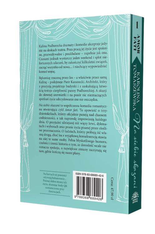 Tył okładki książki, tekst promocyjny książki, kod kreskowy, numer ISBN