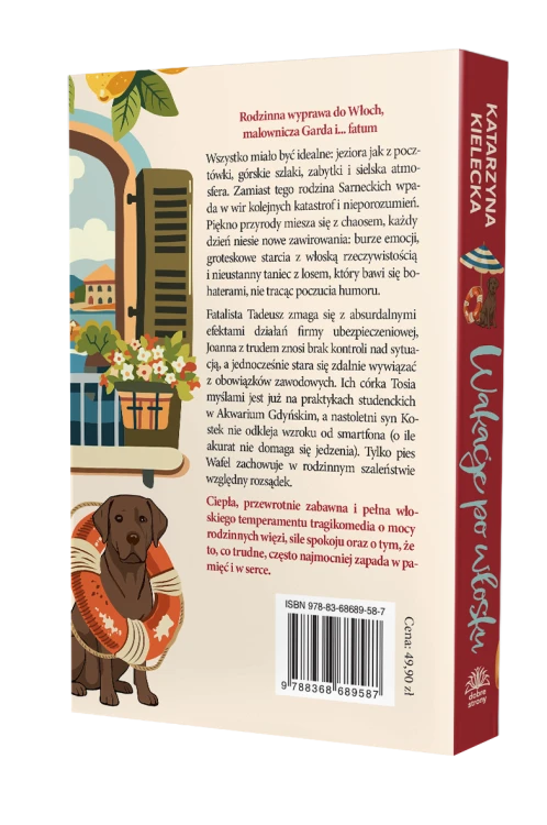 Tył okładki książki, tekst promocyjny książki, kod kreskowy, numer ISBN