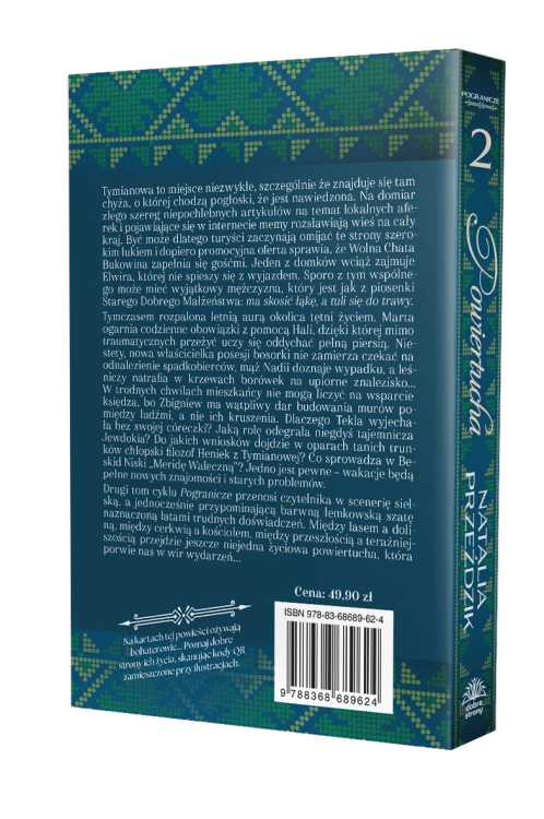 Tył okładki książki, tekst promocyjny książki, kod kreskowy, numer ISBN