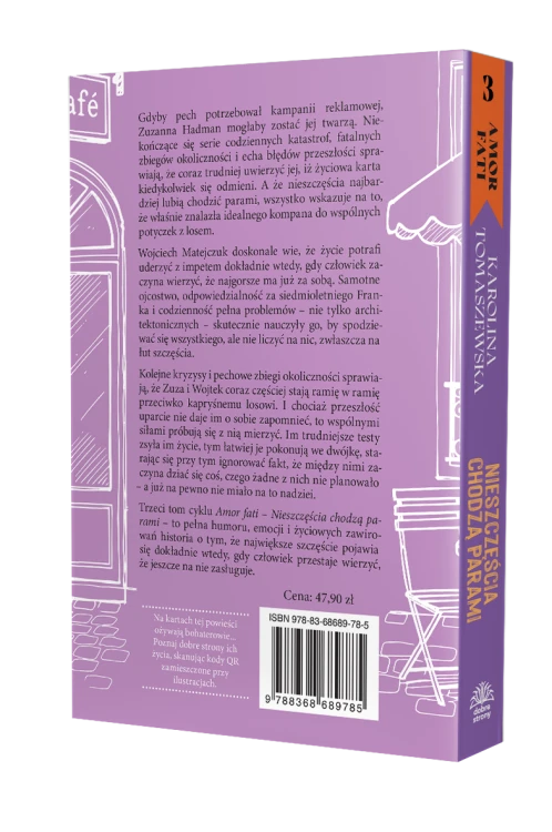 Tył okładki książki, tekst promocyjny książki, kod kreskowy, numer ISBN