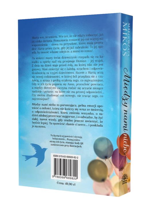Tył okładki książki, tekst promocyjny książki, kod kreskowy, numer ISBN