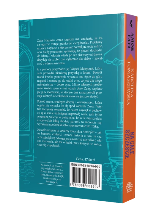 Tył okładki książki, tekst promocyjny książki, kod kreskowy, numer ISBN