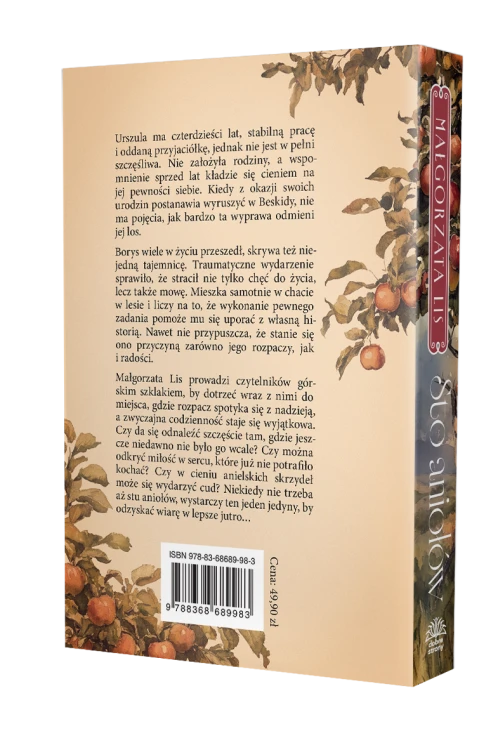 Tył okładki książki, tekst promocyjny książki, kod kreskowy, numer ISBN